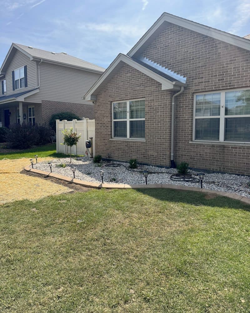 Concrete curbing: whole front yards