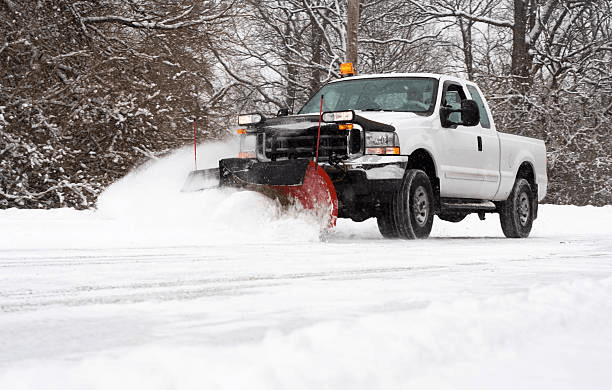Snow plowing service